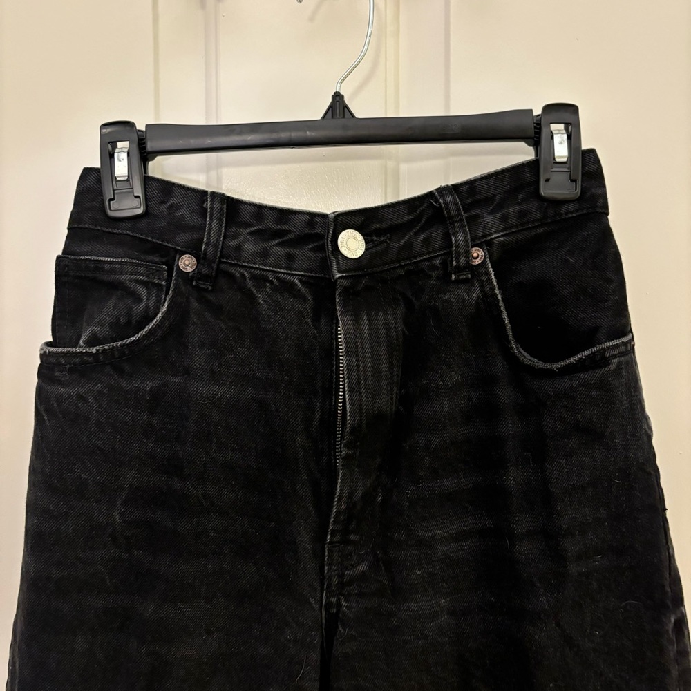 Zara Wide Leg Dark Wash Jeans